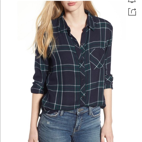 Rails midnight forest plaid shirt XS - Picture 1 of 5